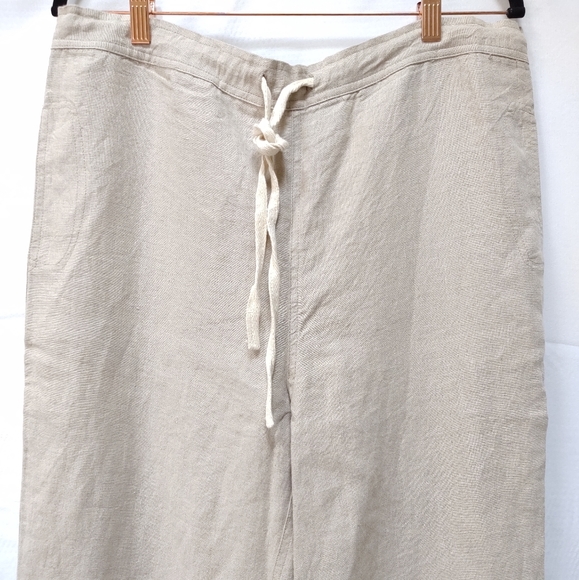 Island Importer Linen Riviera Pants Drawstring - Picture 7 of 8